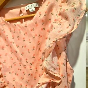 HYFVE Peach Floral Dress